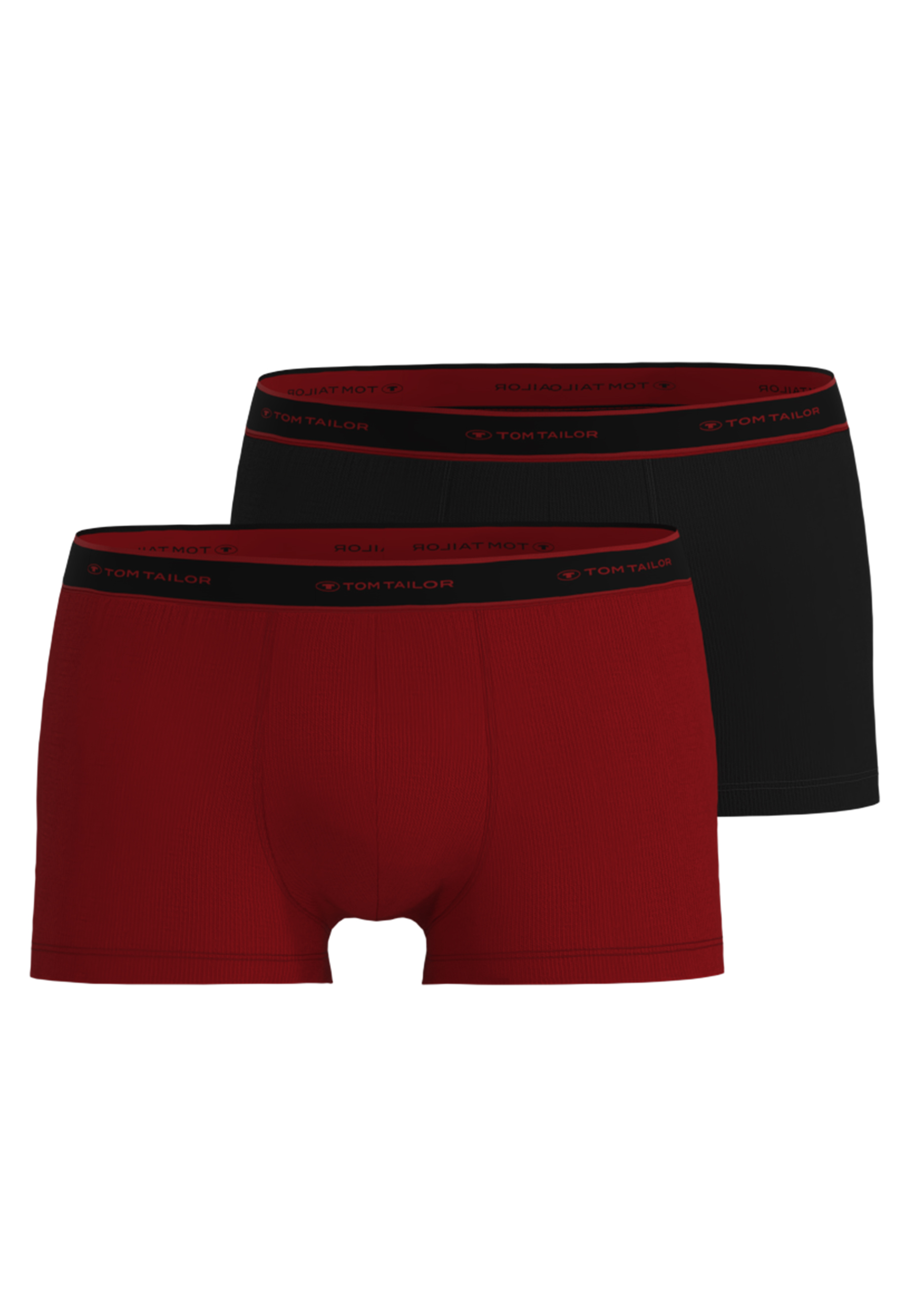 TOM TAILOR Herren Pants rot uni 2er Pack