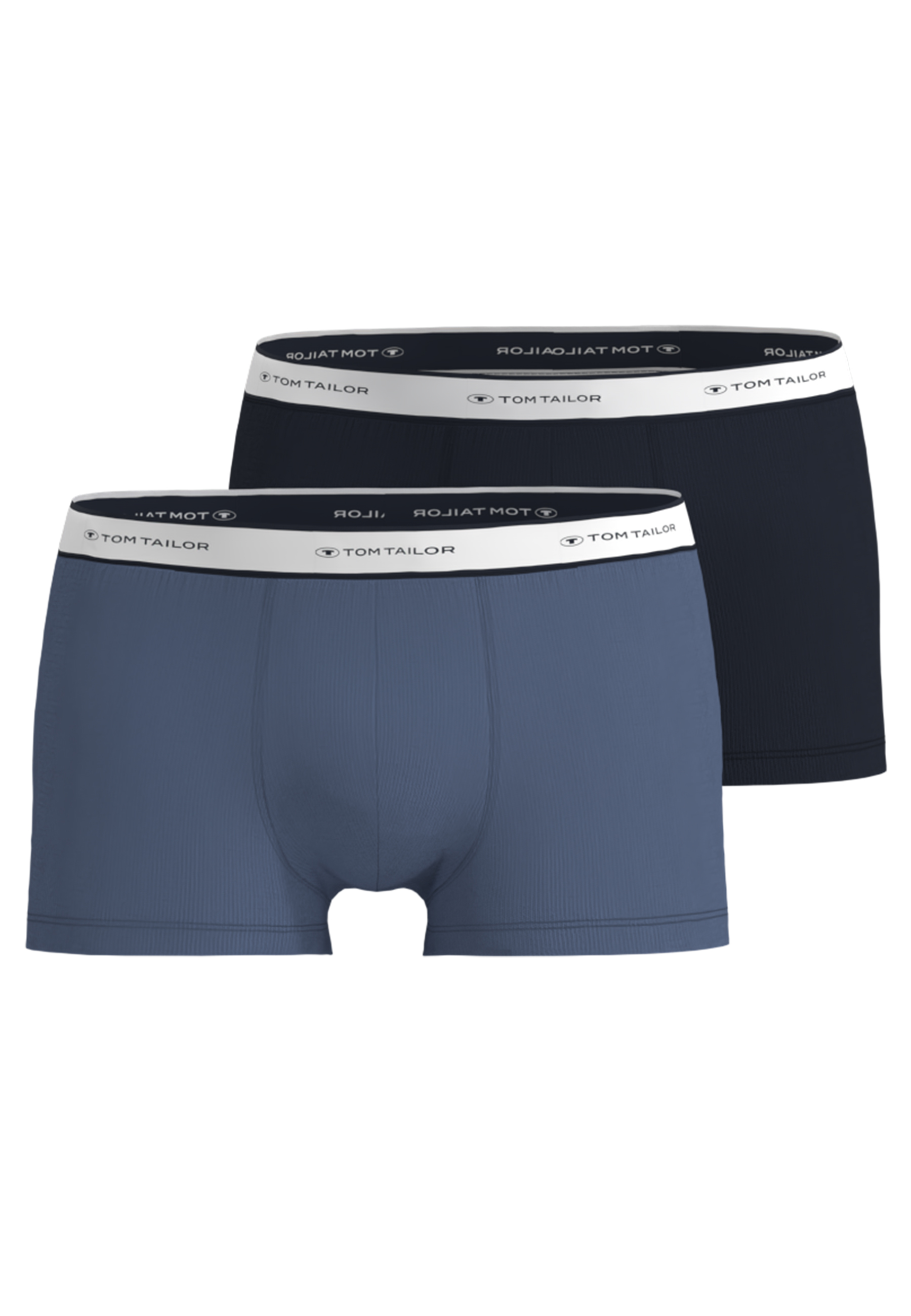 TOM TAILOR Herren Pants blau uni 2er Pack