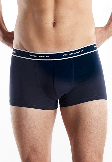 TOM TAILOR Herren Pants blau uni 2er Pack