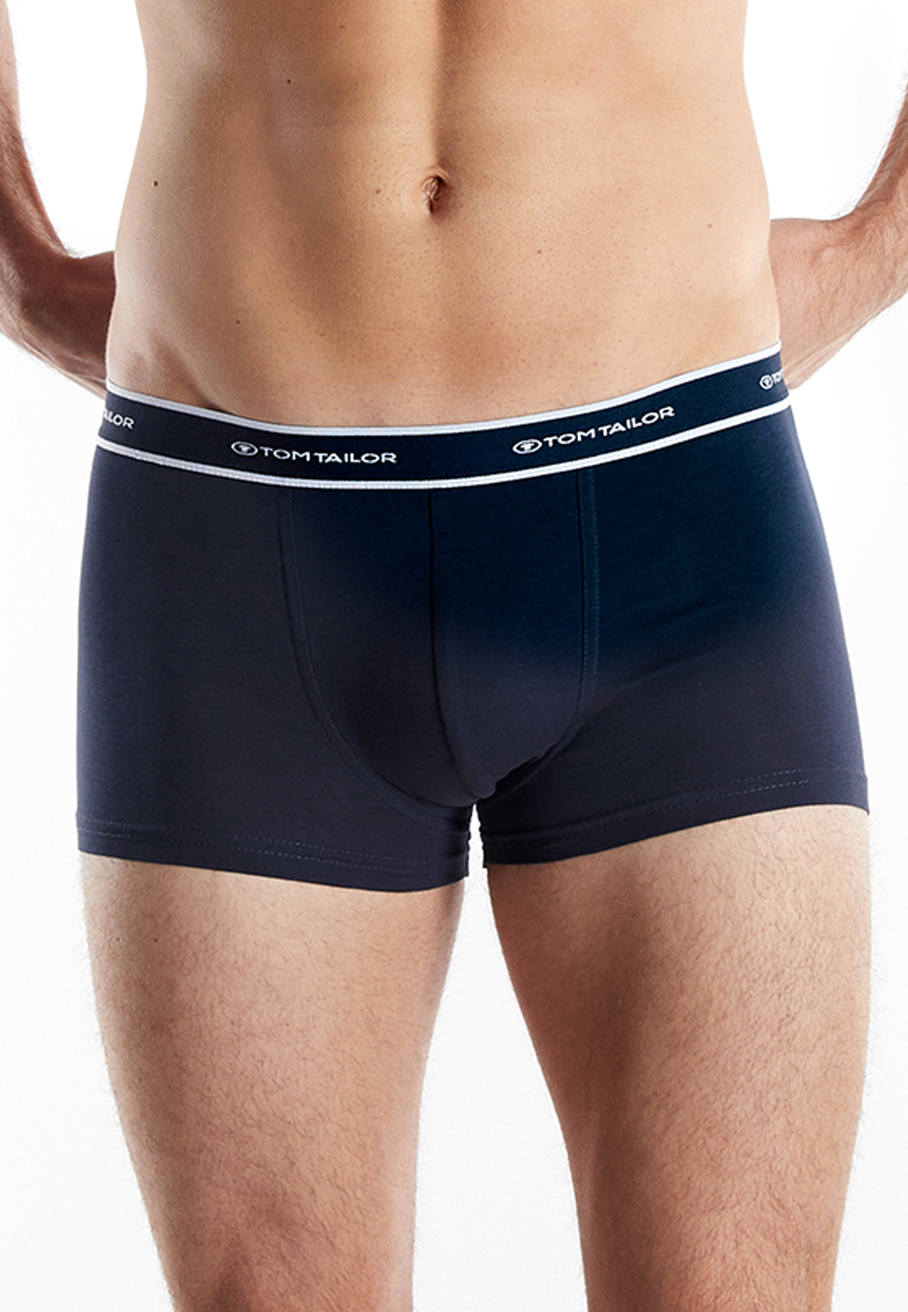 TOM TAILOR Herren Pants blau uni 2er Pack