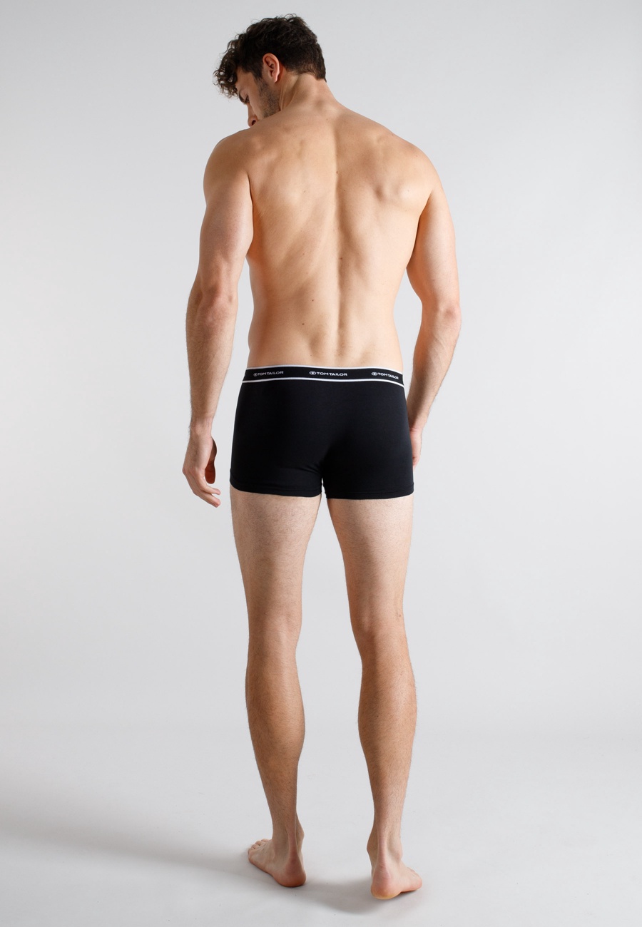 TOM TAILOR Herren Pants schwarz uni 2er Pack