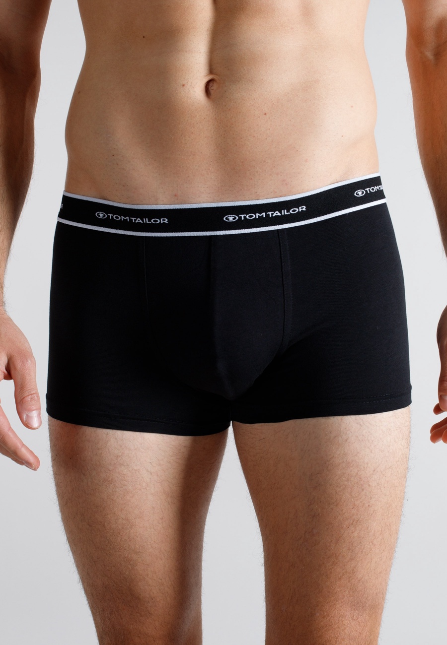 TOM TAILOR Herren Pants schwarz uni 2er Pack