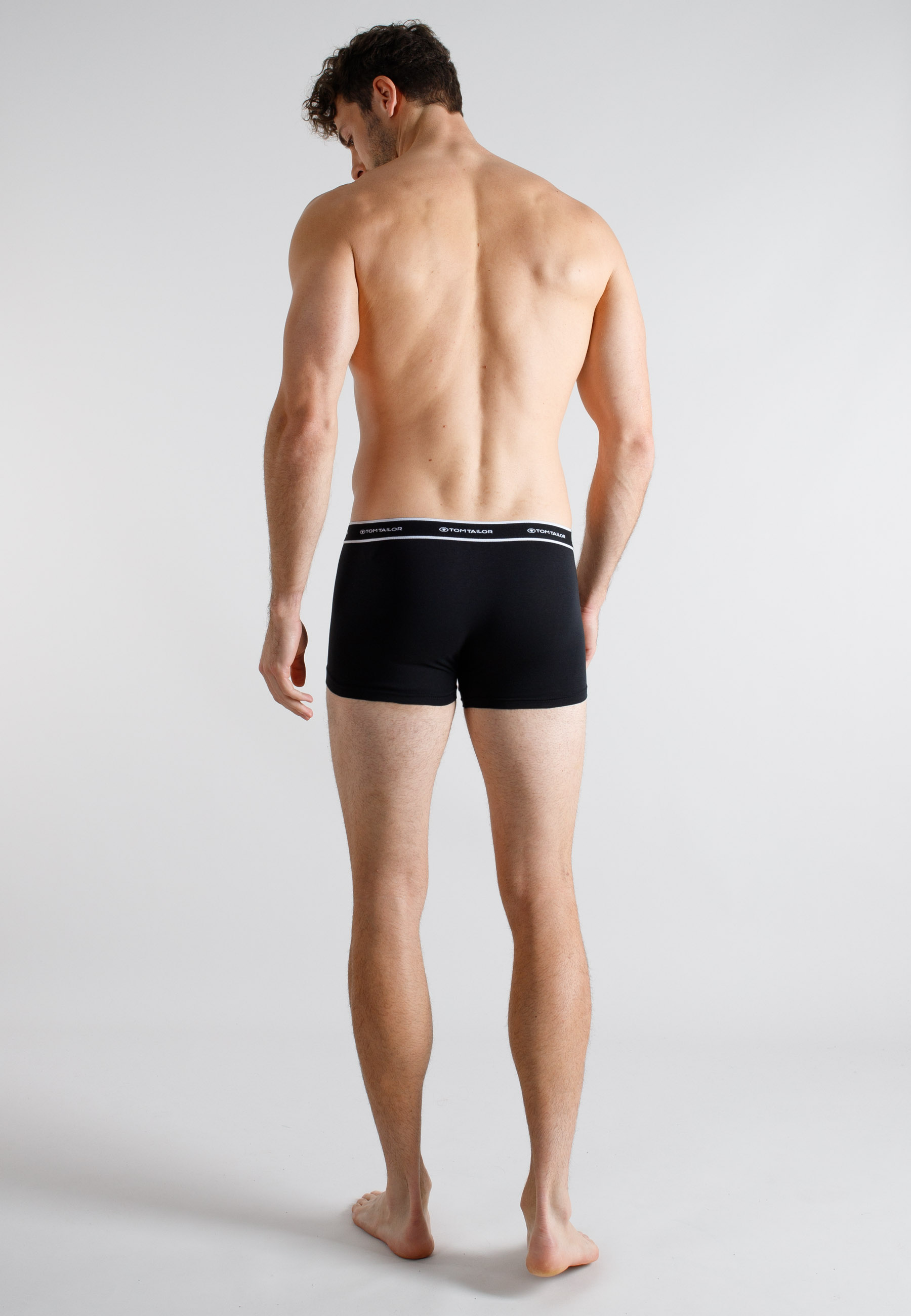 TOM TAILOR Herren Pants schwarz uni 2er Pack