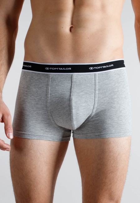 TOM TAILOR Herren Pants grau uni 2er Pack