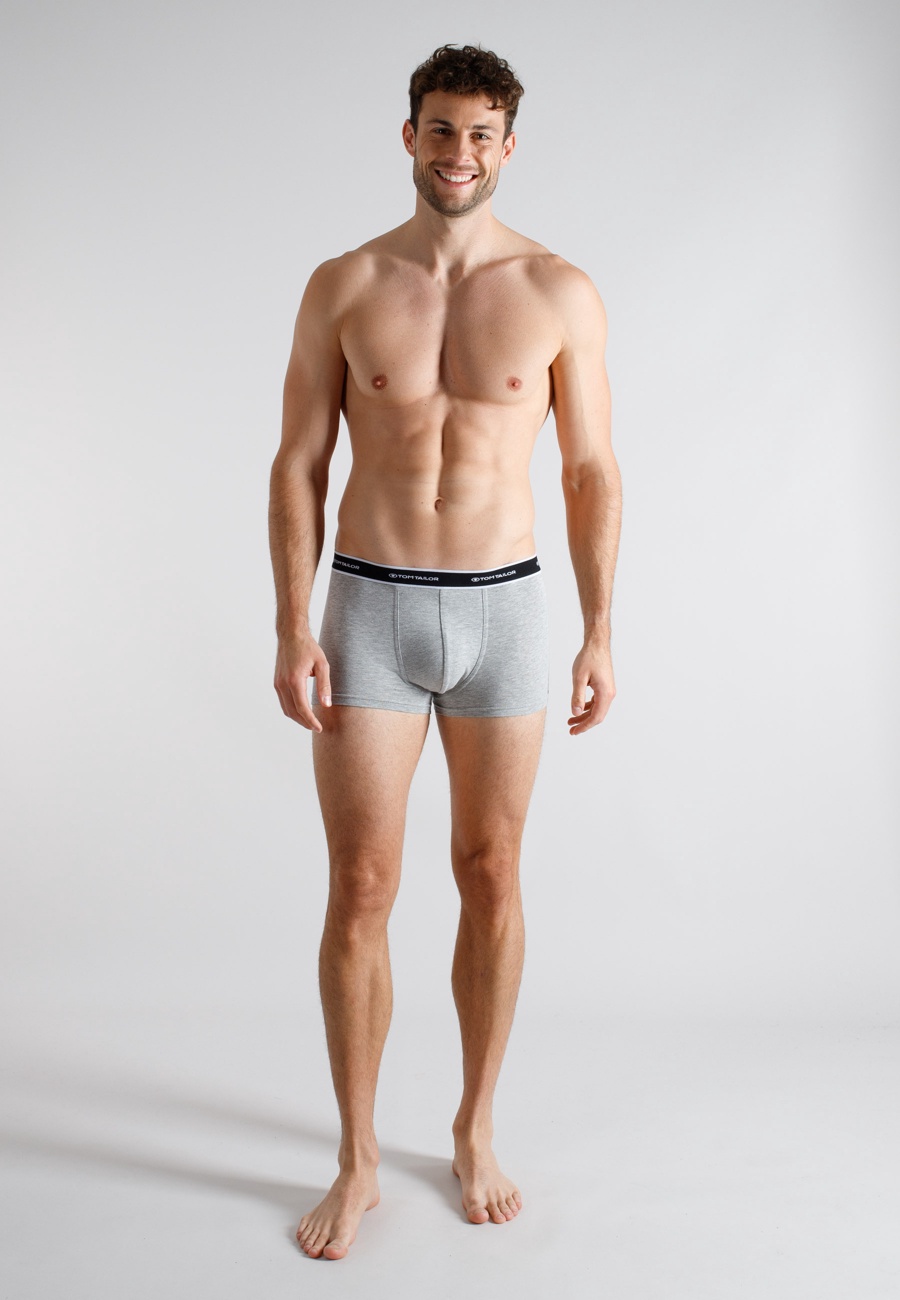 TOM TAILOR Herren Pants grau uni 2er Pack