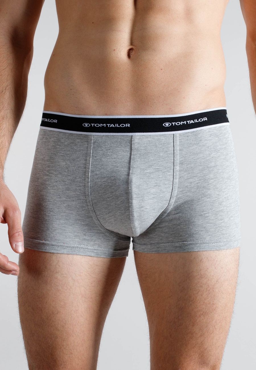 TOM TAILOR Herren Pants grau uni 2er Pack