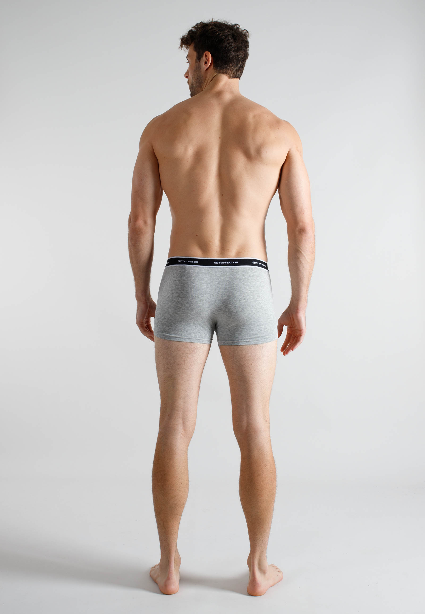 TOM TAILOR Herren Pants grau uni 2er Pack