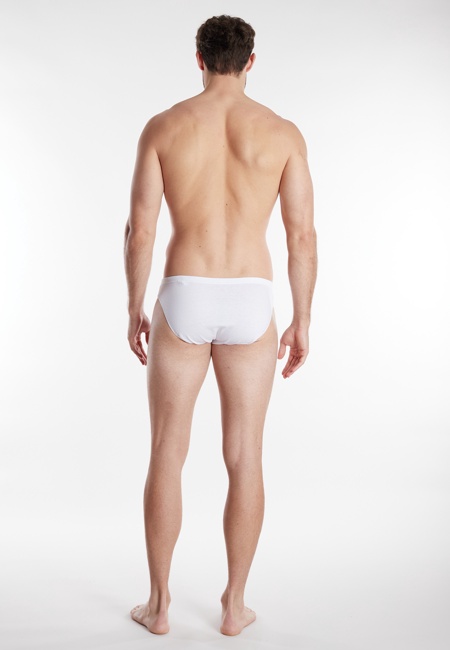 Herren Slip weiß uni 7er Pack