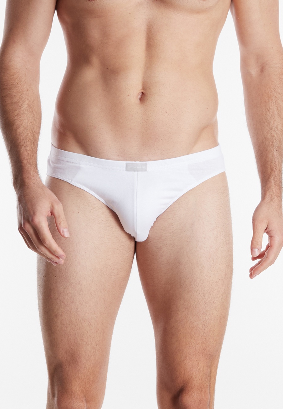 Herren Slip weiß uni 7er Pack