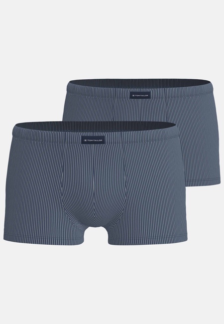 TOM TAILOR Herren Pants blau Nadelstreifen 2er Pack