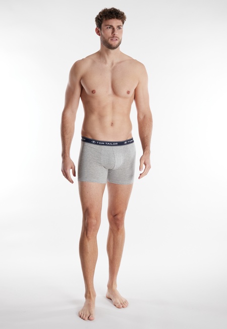 TOM TAILOR Herren Long-Pants blau uni 3er Pack