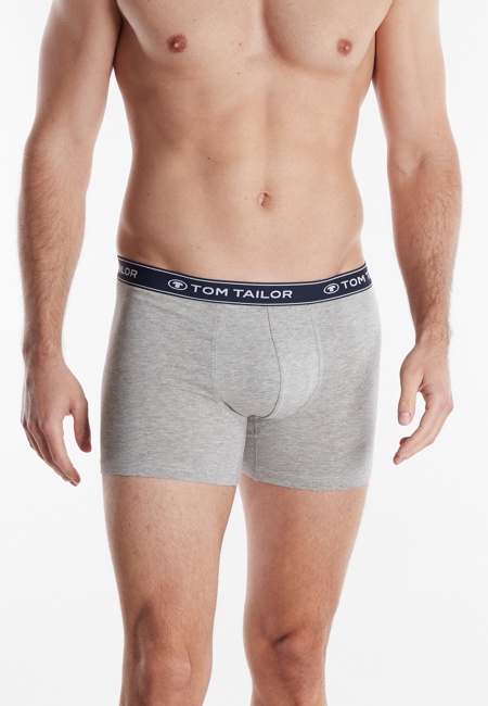 TOM TAILOR Herren Long-Pants blau uni 3er Pack