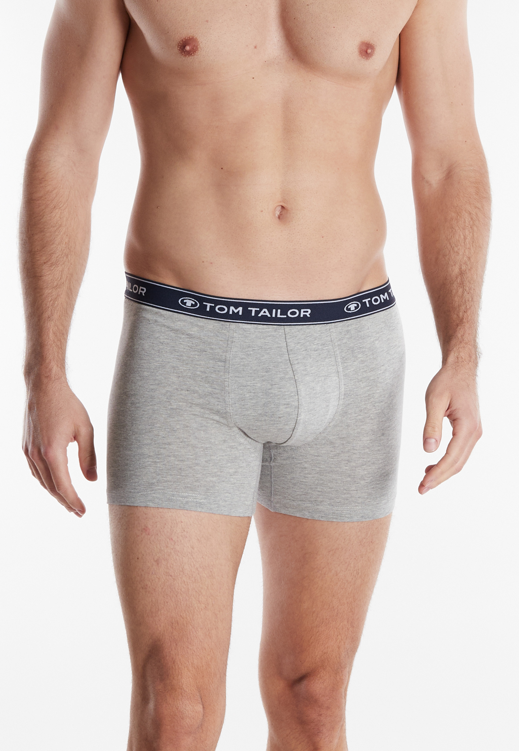 TOM TAILOR Herren Long-Pants blau uni 3er Pack