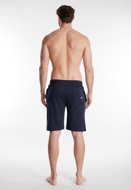 TOM TAILOR Herren Kurze-Hose blau uni