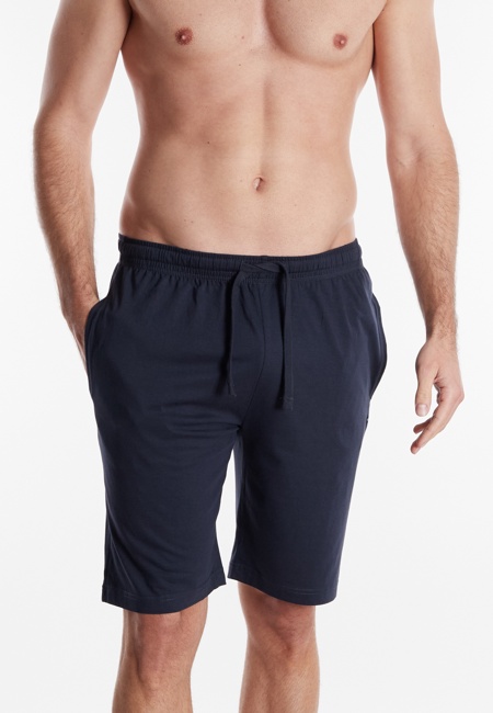 TOM TAILOR Herren Kurze-Hose blau uni