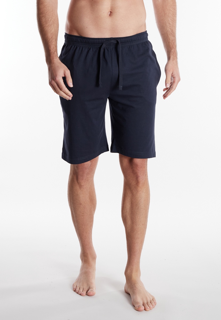 TOM TAILOR Herren Kurze-Hose blau uni