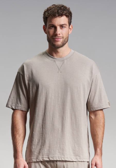 TOM TAILOR Herren Shirt grau melange