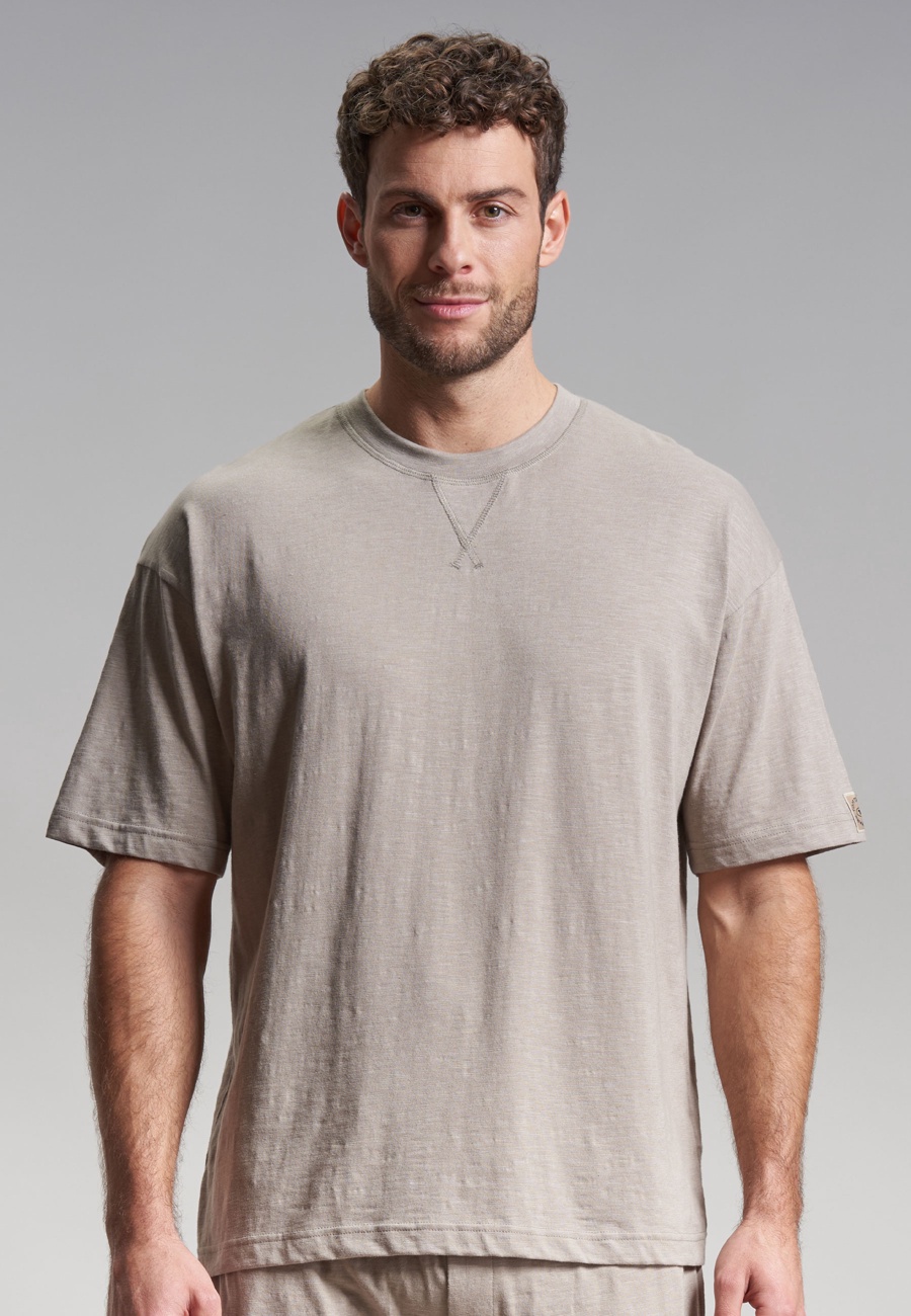 TOM TAILOR Herren Shirt grau melange