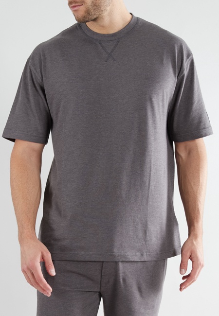 TOM TAILOR Herren Shirt grau melange