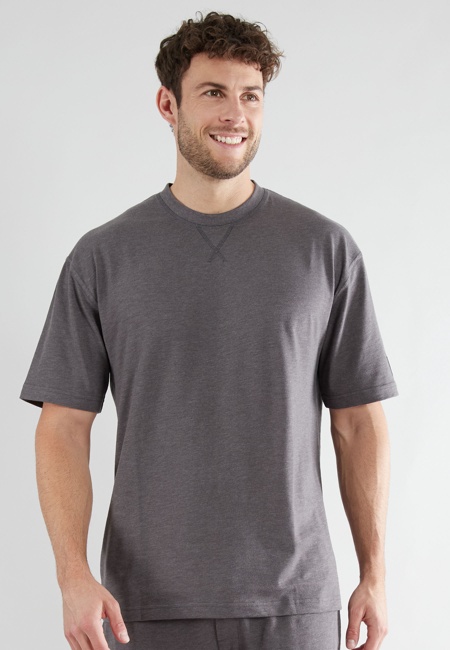 TOM TAILOR Herren Shirt grau melange