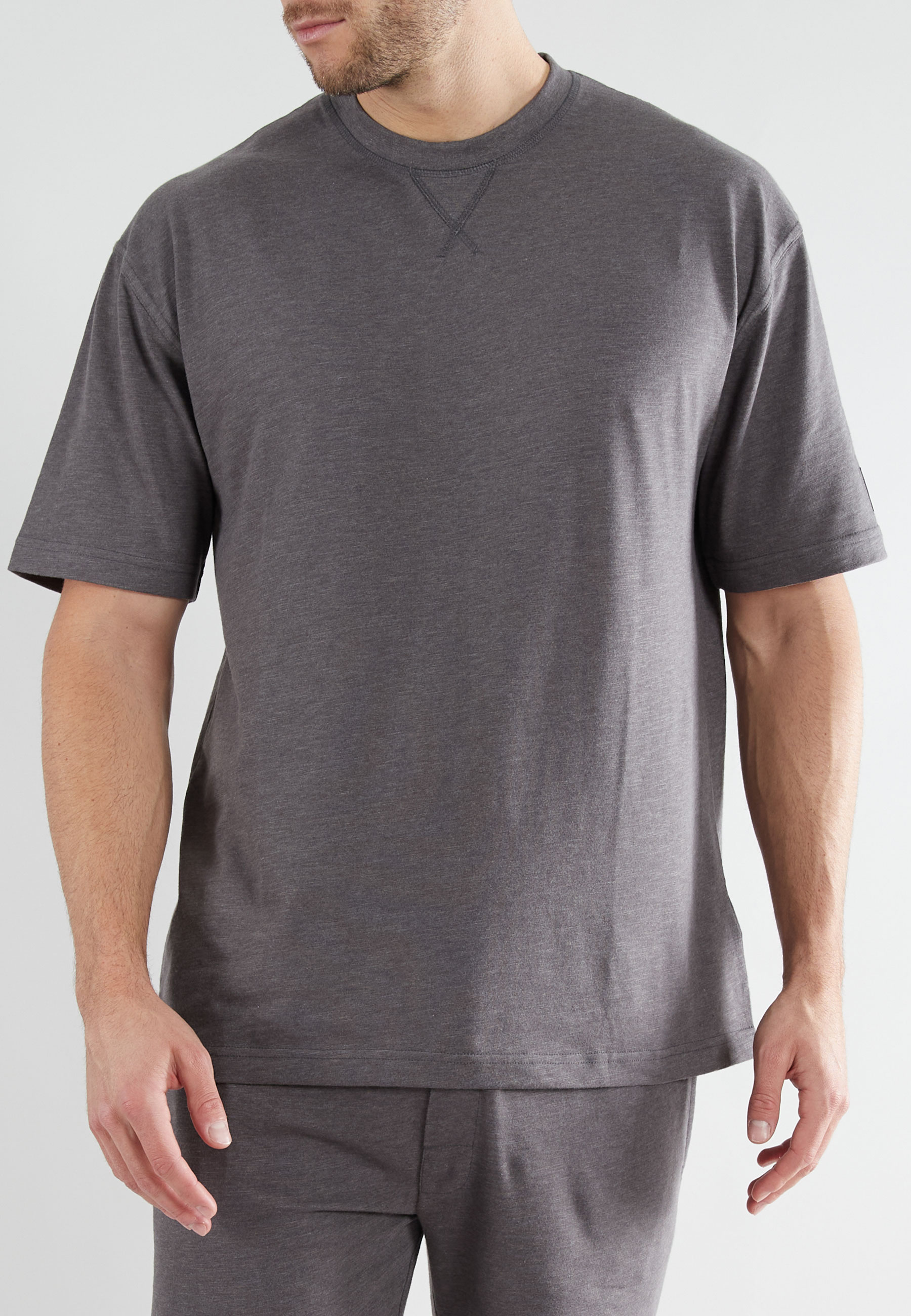 TOM TAILOR Herren Shirt grau melange