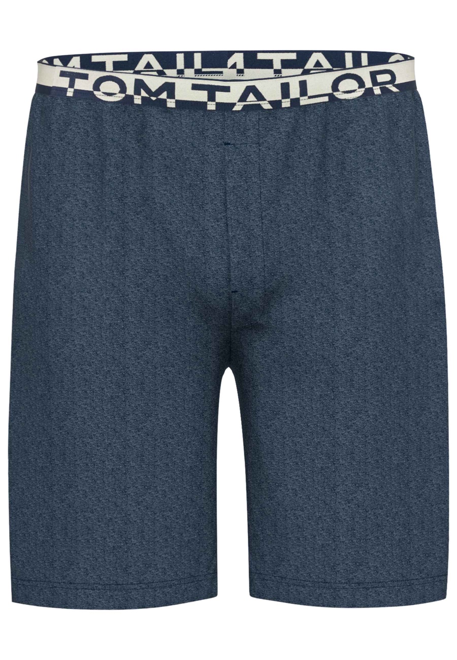 TOM TAILOR Herren Bermuda blau melange