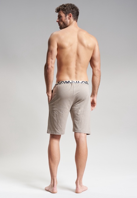 TOM TAILOR Herren Bermuda grau melange