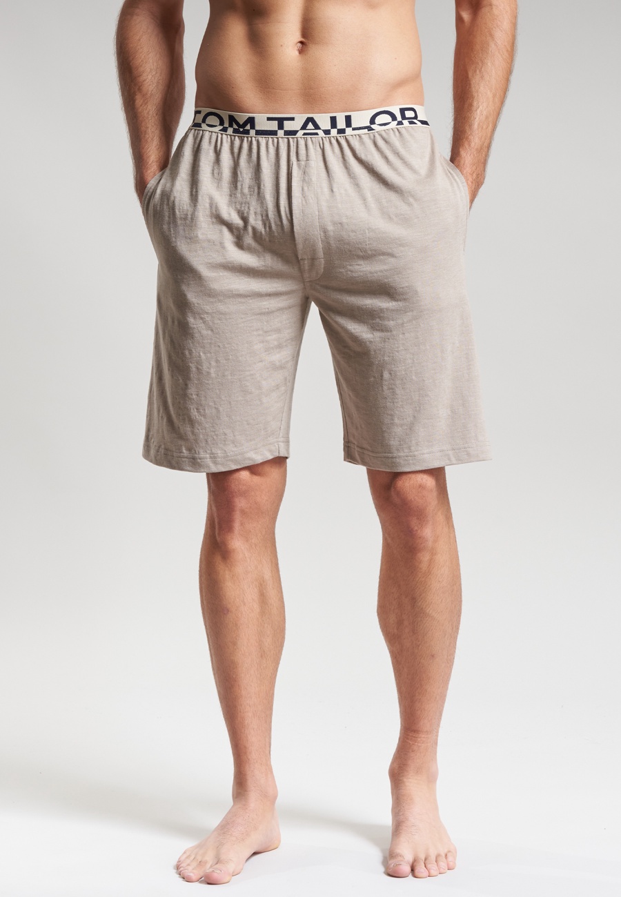TOM TAILOR Herren Bermuda grau melange