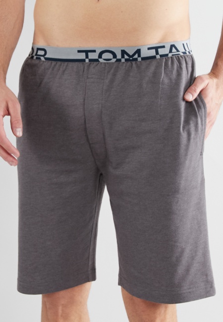 TOM TAILOR Herren Bermuda grau melange