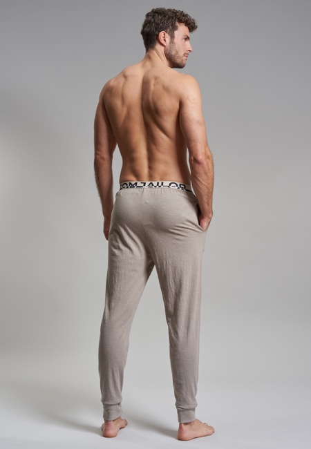 TOM TAILOR Herren Lange-Hose grau melange