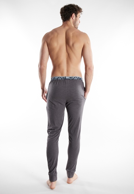 TOM TAILOR Herren Lange-Hose grau melange