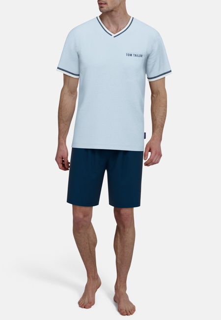 TOM TAILOR Herren Shorty blau uni