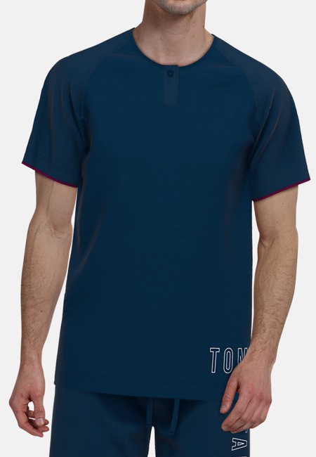 TOM TAILOR Herren Shorty blau uni