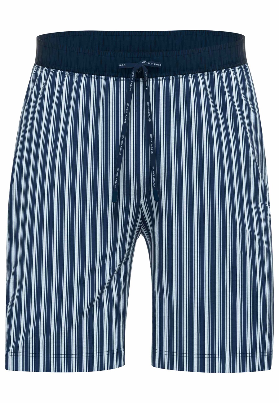 TOM TAILOR Herren Bermuda blau längsgestreift