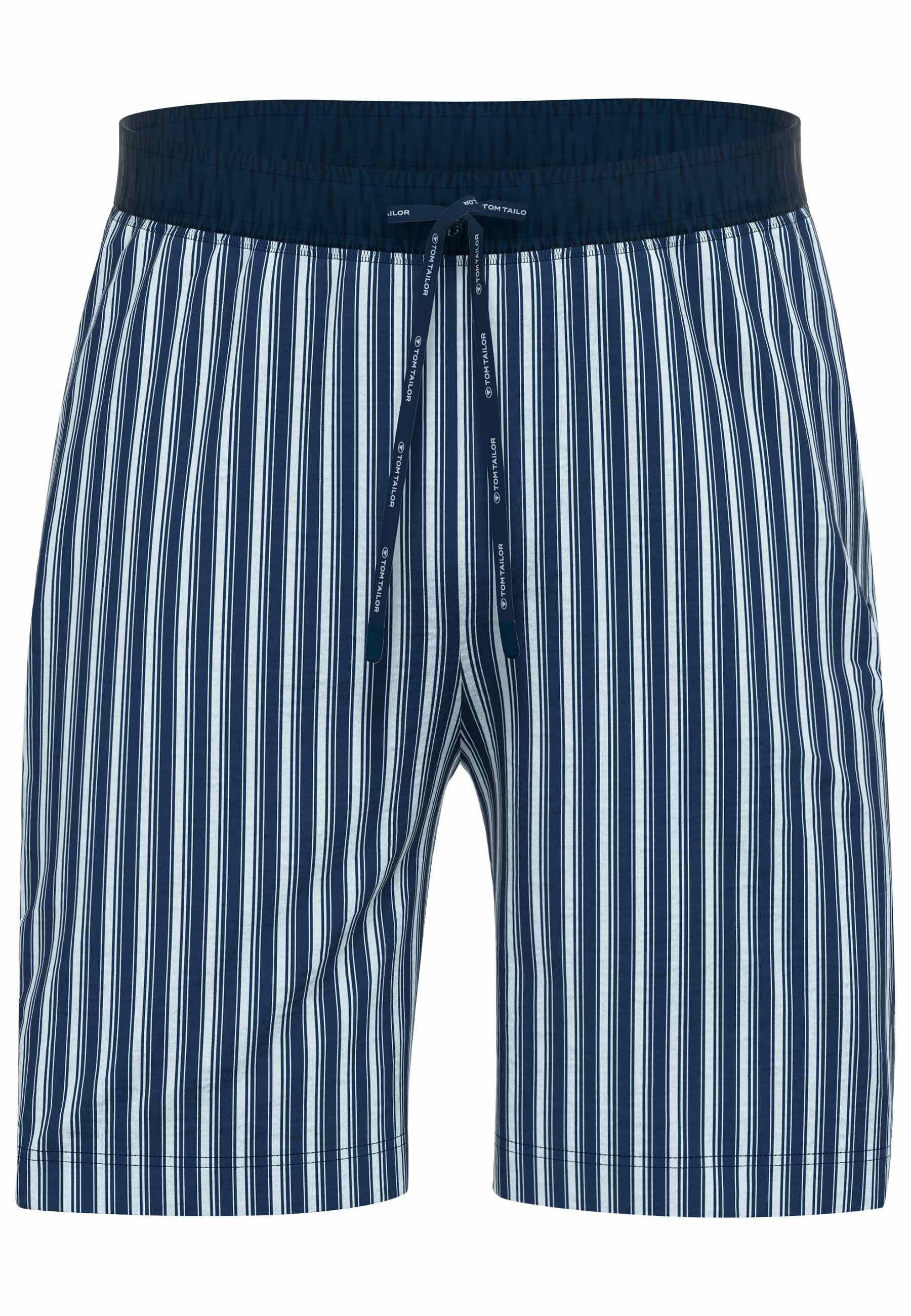 TOM TAILOR Herren Bermuda blau längsgestreift