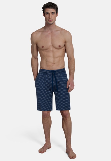 TOM TAILOR Herren Bermuda blau bedruckt