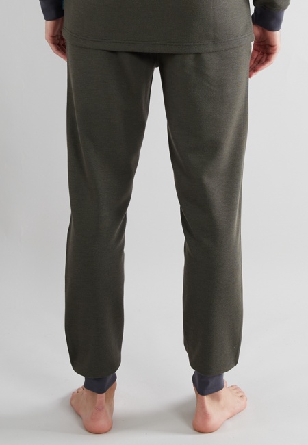 TOM TAILOR Herren Lange-Hose grün uni