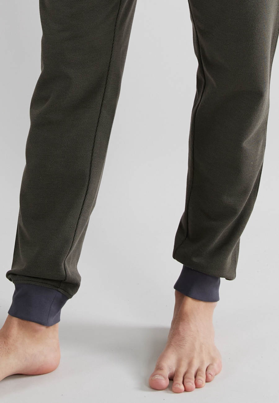 TOM TAILOR Herren Lange-Hose grün uni