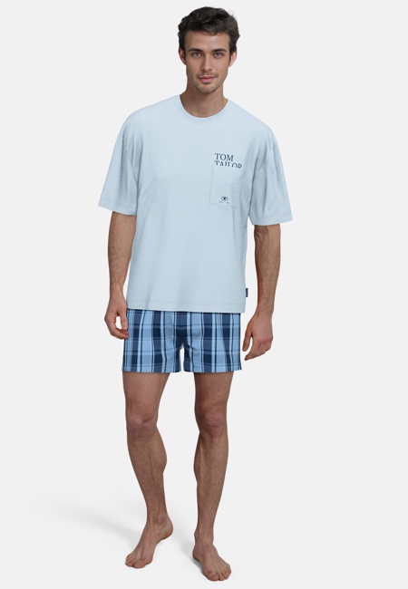TOM TAILOR Herren T-Shirt blau uni