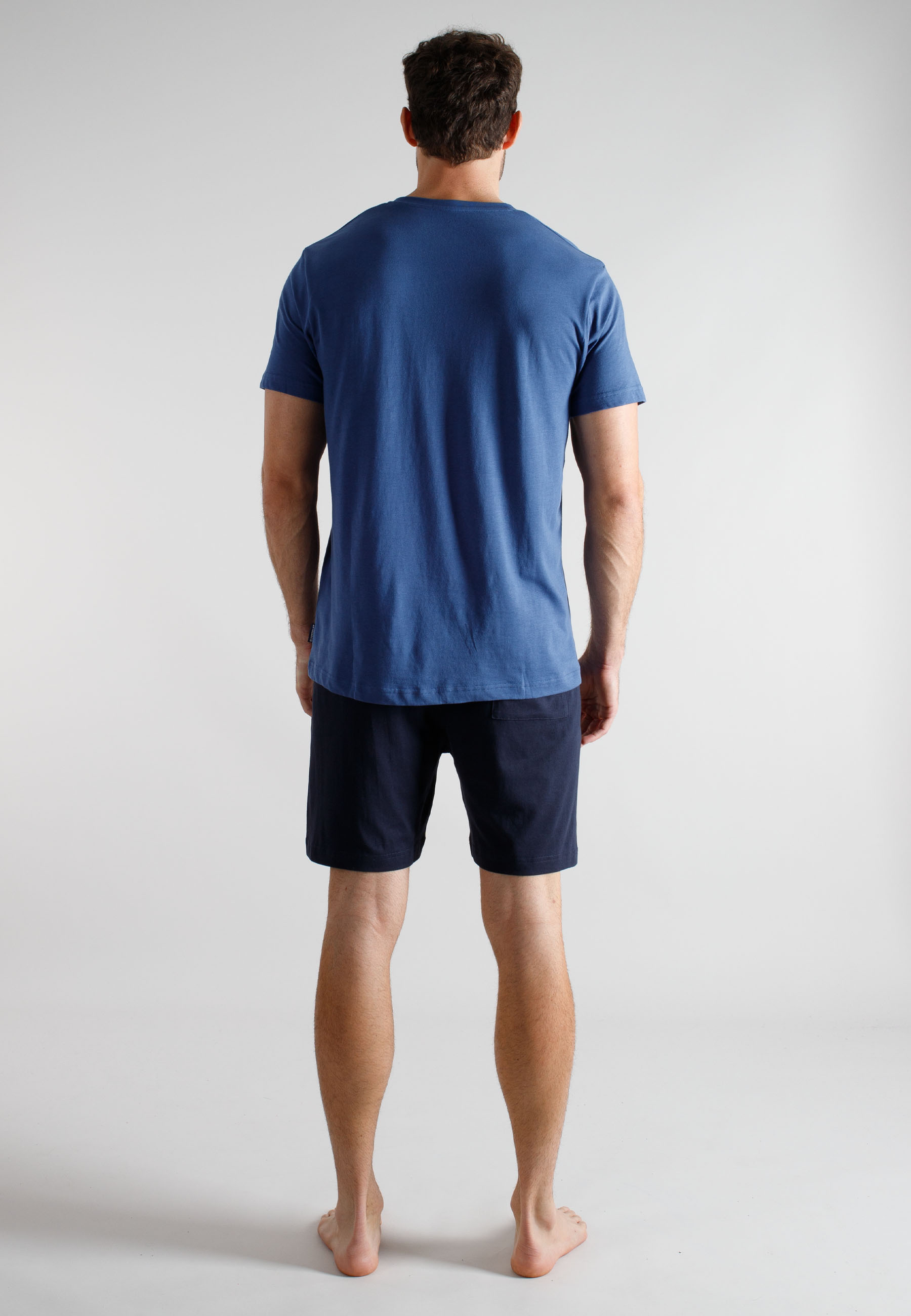 TOM TAILOR Herren Shorty blau uni