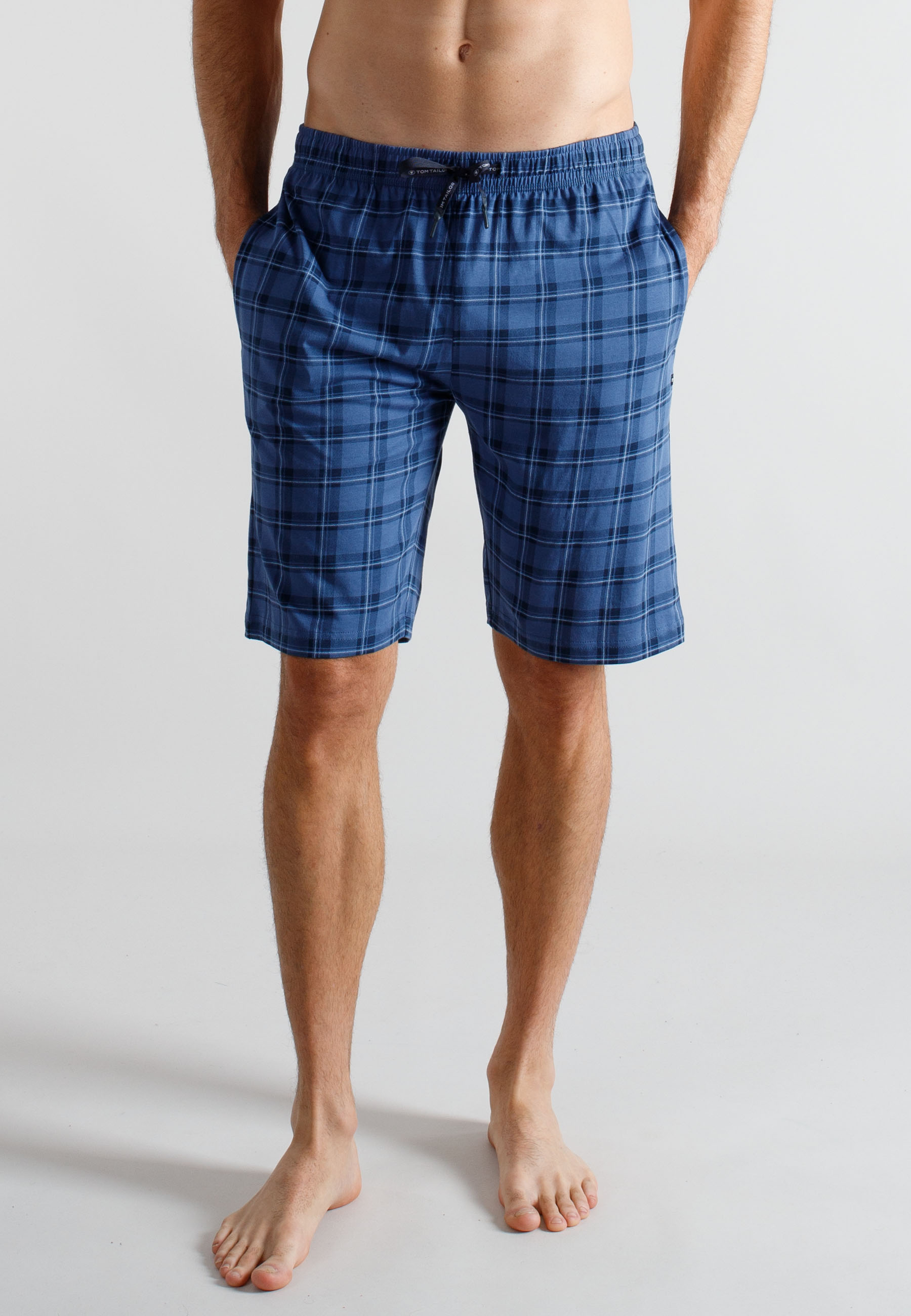 TOM TAILOR Herren Bermuda blau kariert