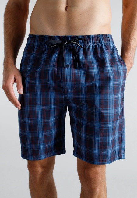 TOM TAILOR Herren Bermuda blau kariert