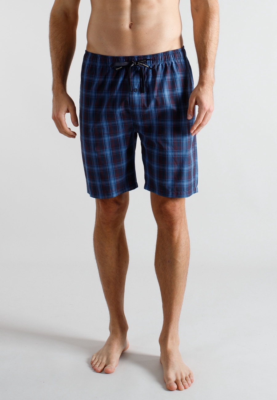 TOM TAILOR Herren Bermuda blau kariert