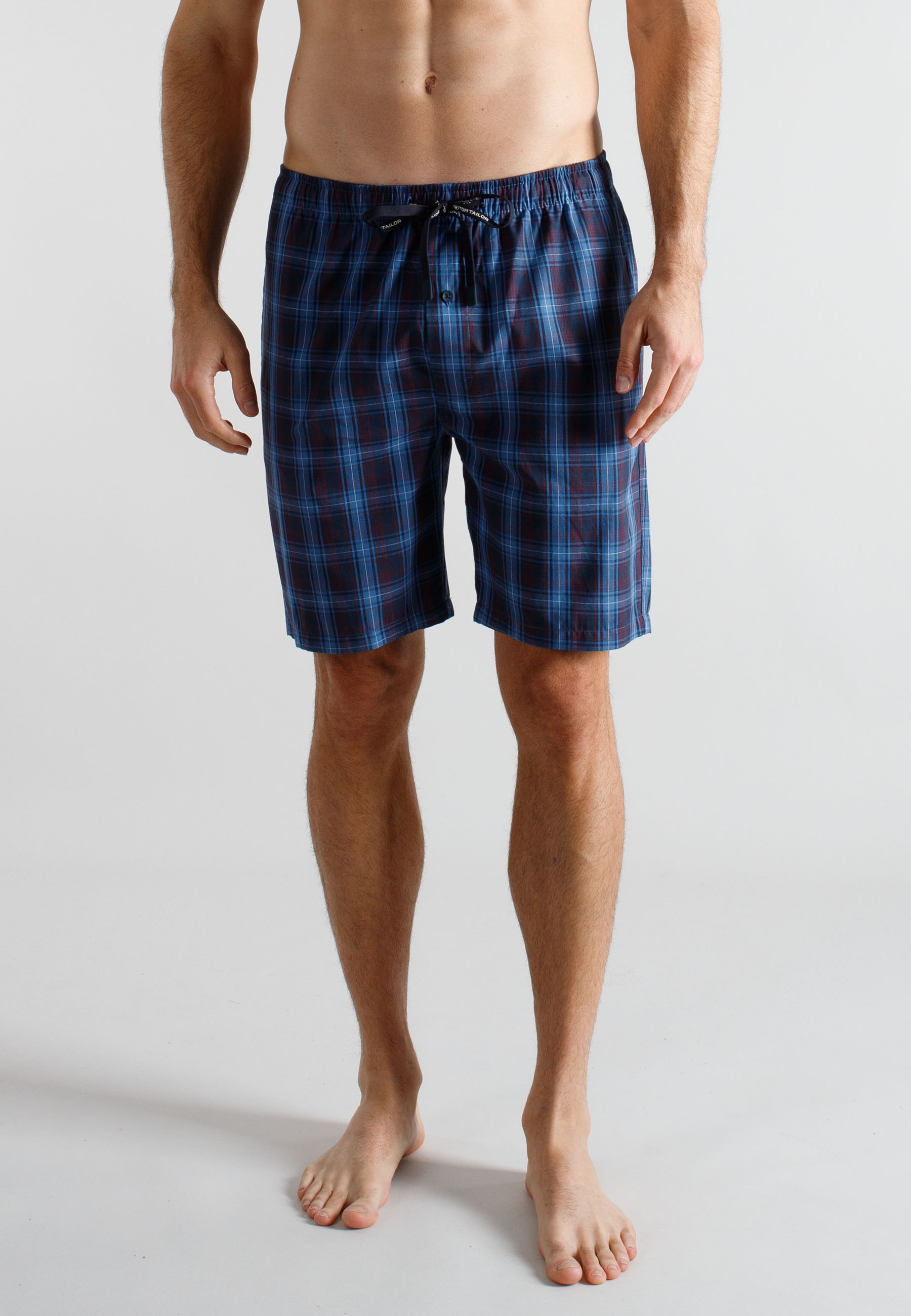 TOM TAILOR Herren Bermuda blau kariert