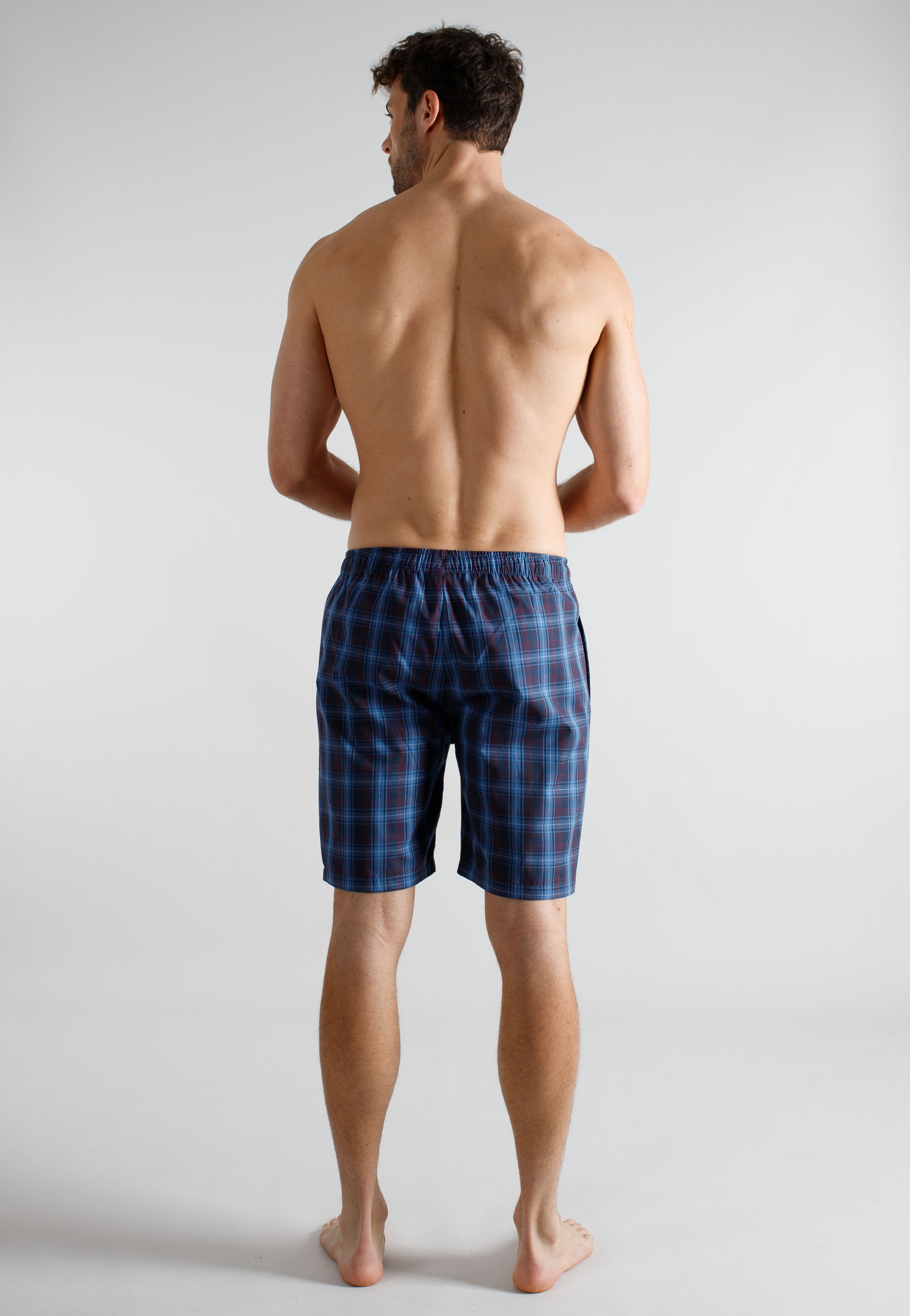 TOM TAILOR Herren Bermuda blau kariert