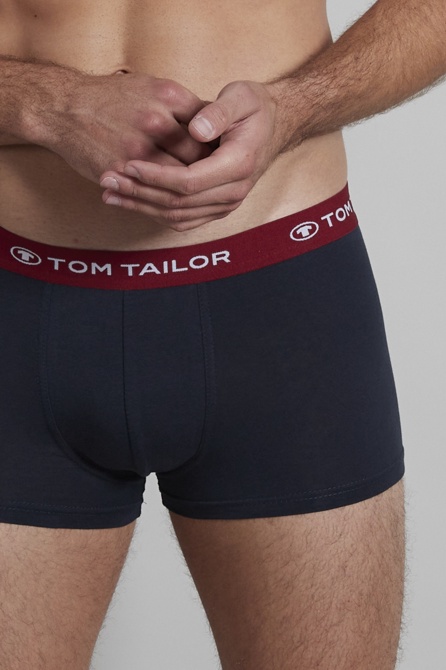 TOM TAILOR Herren Hip Pants blau uni 5er Pack