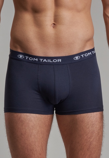 TOM TAILOR Herren Hip Pants blau uni 5er Pack