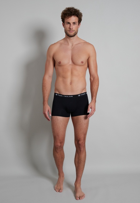 TOM TAILOR Herren Hip Pants schwarz uni 5er Pack