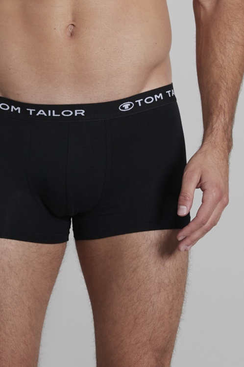 TOM TAILOR Herren Hip Pants schwarz uni 5er Pack