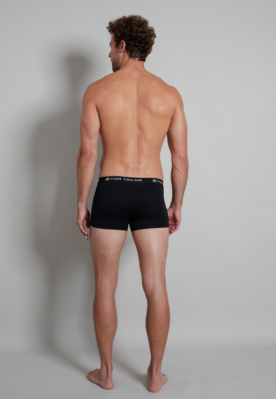 TOM TAILOR Herren Hip Pants schwarz uni 5er Pack